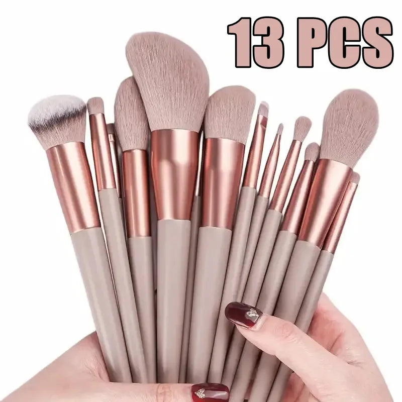 LushBlend 13-Piece Makeup Brush Set - Image 33989304156250