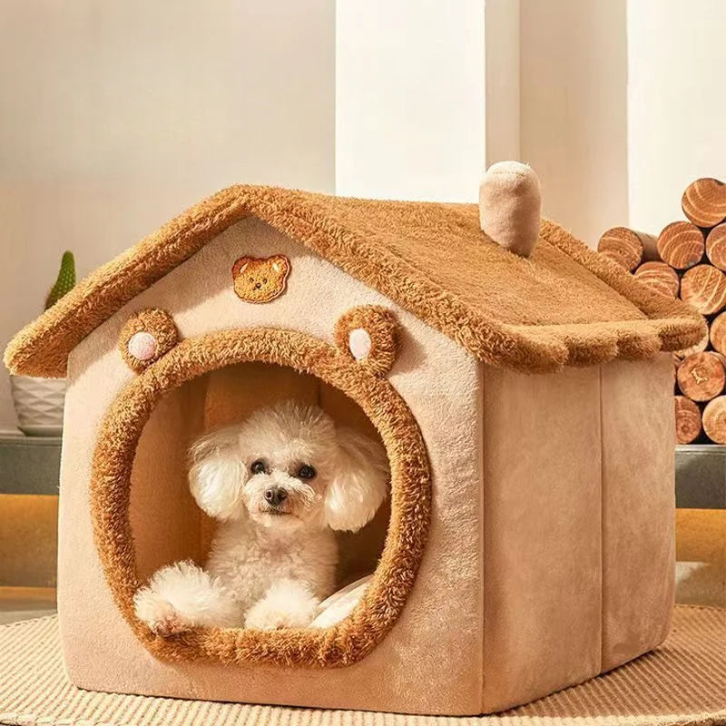 Image of 1pcs Cats and Dogs House House Small Dog Four Seasons General Can Be Dismantled and Washed Dog House Pet Supplies pet bed - high-quality image