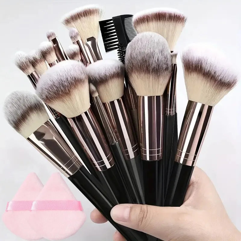 EliteGlow Professional Makeup Brush Set - Image 33989304909914