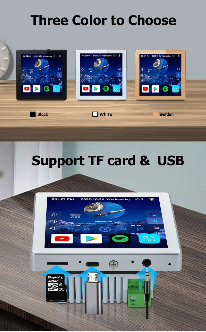 JYSaudio Smart Bluetooth &amp; WiFi Wall Amplifier – Ultimate Home Theater Sound System with 8” Ceiling Speakers