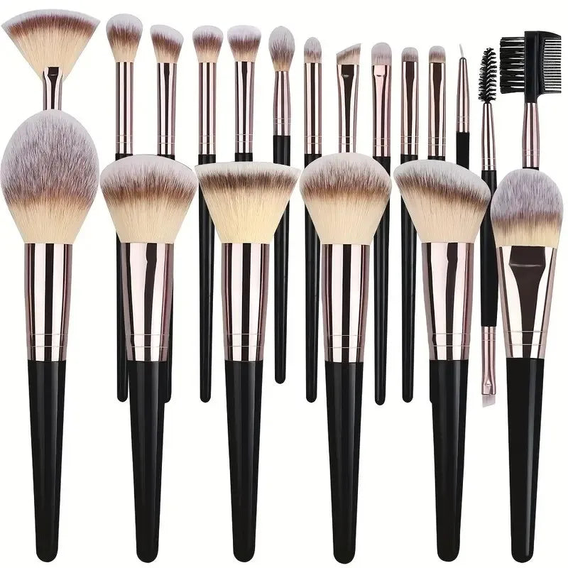 EliteGlow Professional Makeup Brush Set - Image 33989304483930