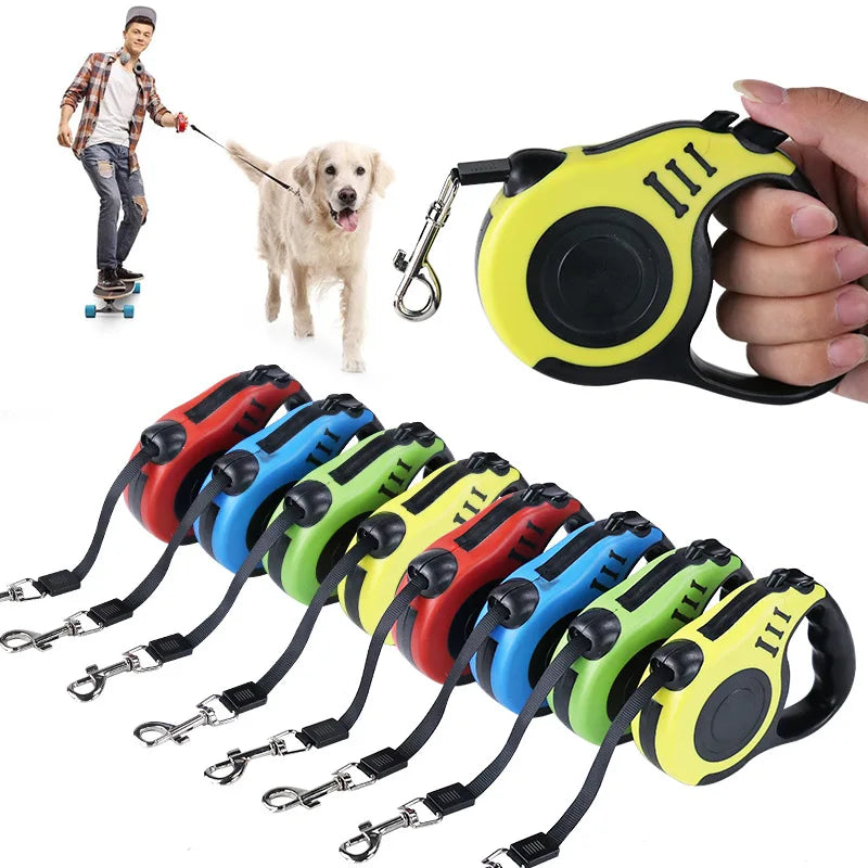 Fashion 3 And 5 Meters Retractable Dog Leash - Pet Accessori - Image 33980609200218