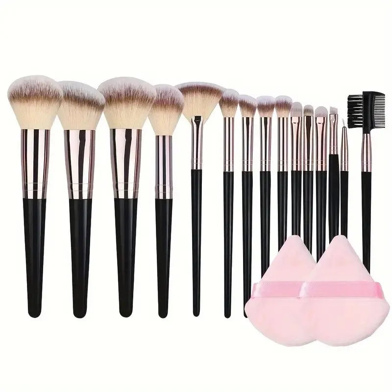 EliteGlow Professional Makeup Brush Set - Image 33989304352858