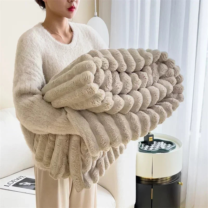 CloudSoft Coral Fleece Blanket