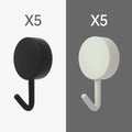 Image of 10PCS Self Adhesive Wall Hook Strong Without Drilling Coat Bag Bathroom Door Kitchen Towel Hanger Hooks Home Storage Accessories - high-quality image