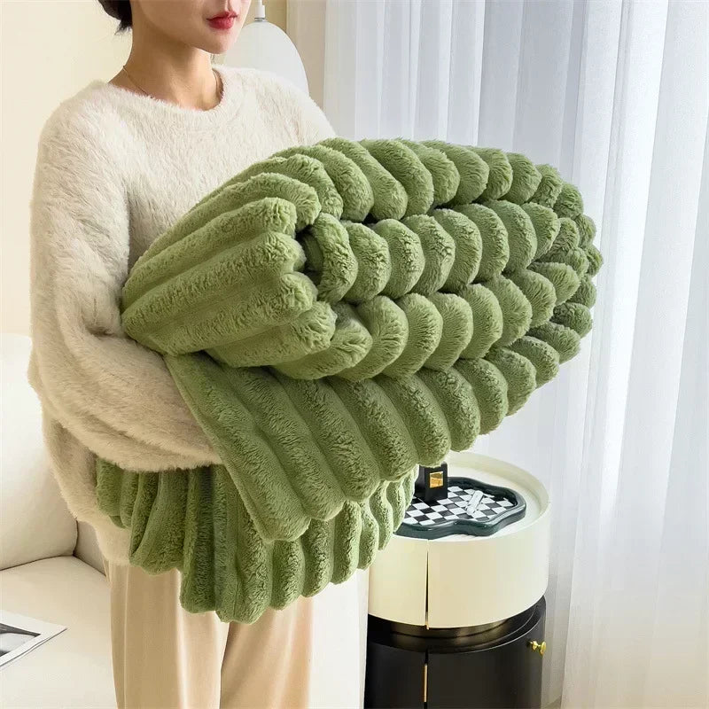 CloudSoft Coral Fleece Blanket