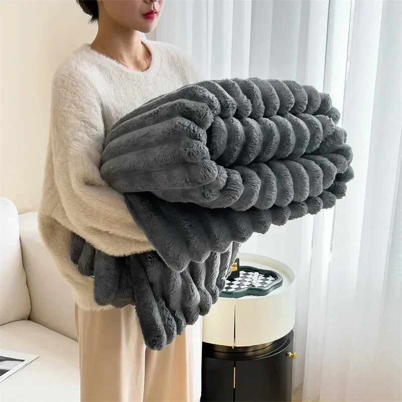 CloudSoft Coral Fleece Blanket