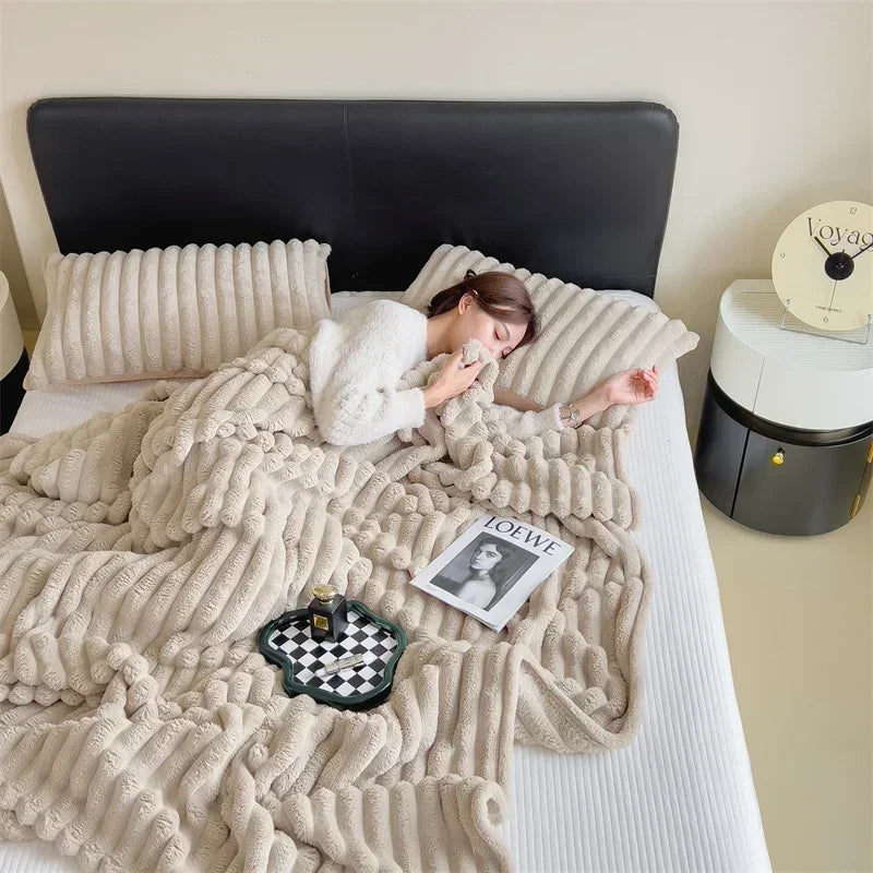 CloudSoft Coral Fleece Blanket
