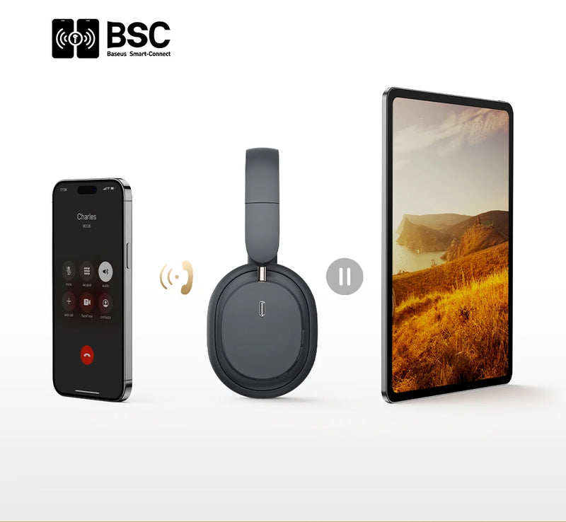 Baseus Bowie D05 Wireless Headphones – Immersive 3D Audio, Ultimate Comfort!