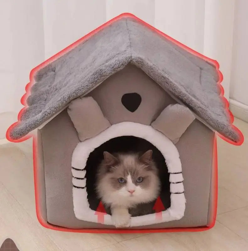 Image of 1pcs Cats and Dogs House House Small Dog Four Seasons General Can Be Dismantled and Washed Dog House Pet Supplies pet bed - high-quality image