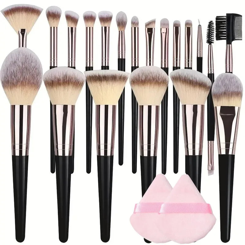 EliteGlow Professional Makeup Brush Set - Image 33989305040986