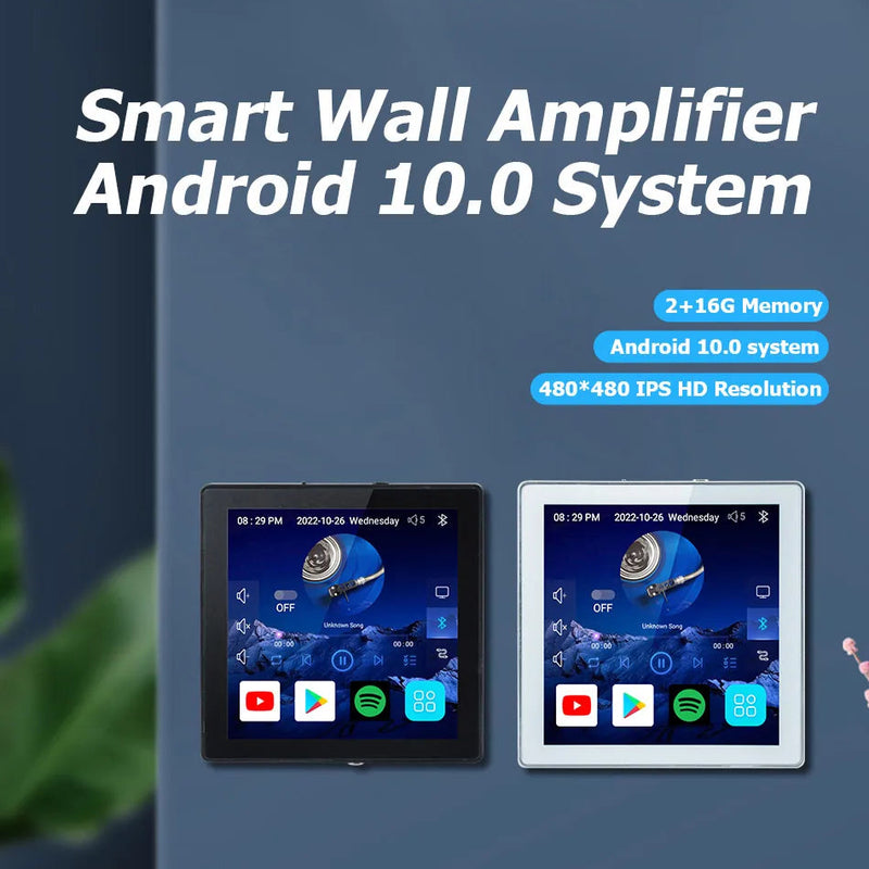 JYSaudio Smart Bluetooth &amp; WiFi Wall Amplifier – Ultimate Home Theater Sound System with 8” Ceiling Speakers