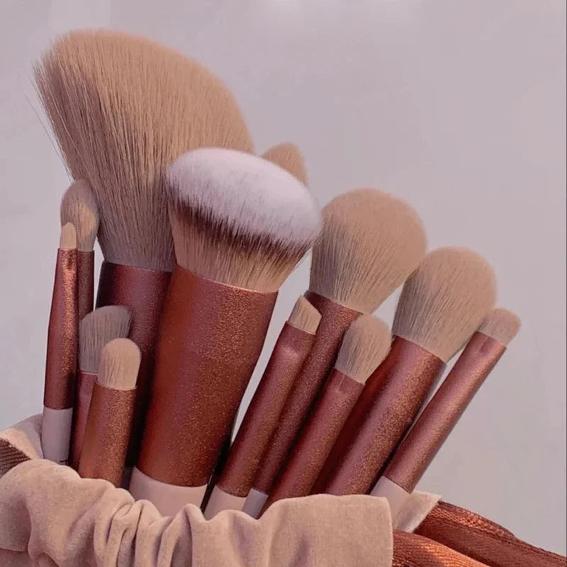 LushBlend 13-Piece Makeup Brush Set - Image 33989304746074