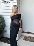 Midnight Allure Strapless Dress