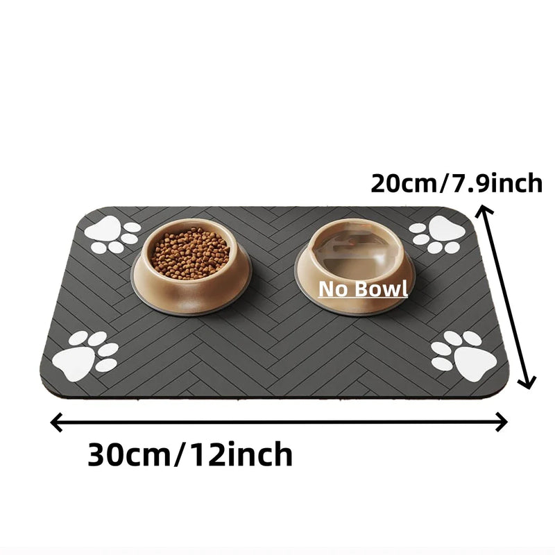 Pet Feeding Mat-Absorbent Pet Placemat F - Pet Accessories - - Image 33980603891802