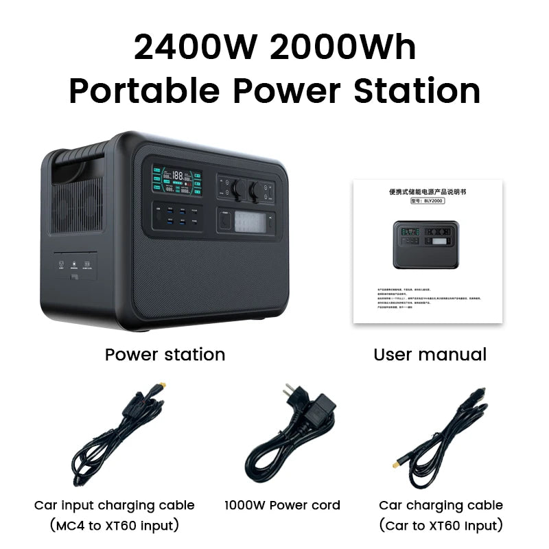 CTOLITY 2000Wh Portable Power Station – Reliable, Powerful & Solar-Ready!