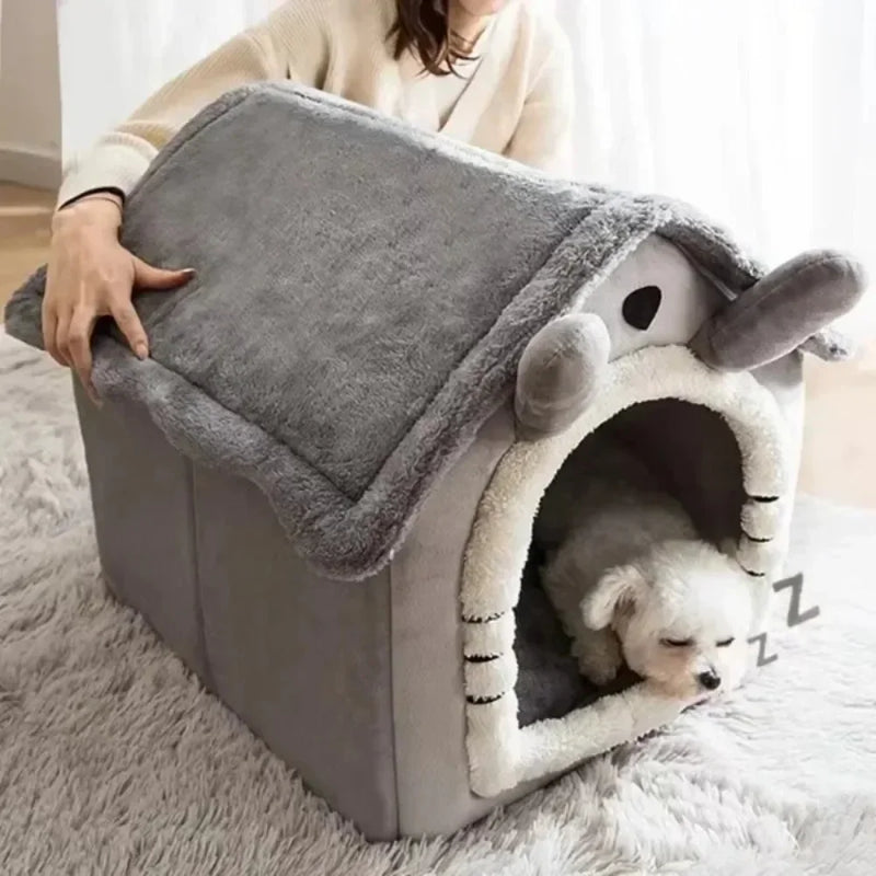 Image of 1pcs Cats and Dogs House House Small Dog Four Seasons General Can Be Dismantled and Washed Dog House Pet Supplies pet bed - high-quality image