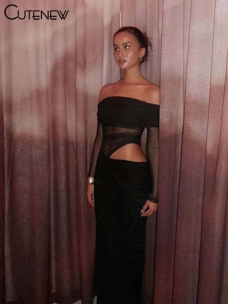 Midnight Allure Strapless Dress