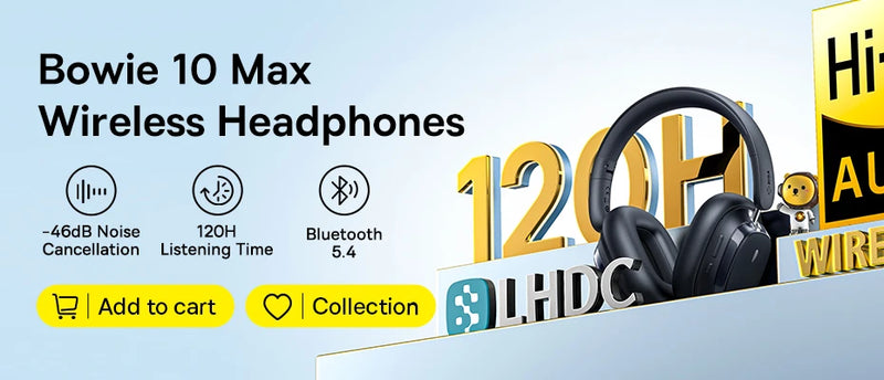 Baseus Bowie D05 Wireless Headphones – Immersive 3D Audio, Ultimate Comfort!