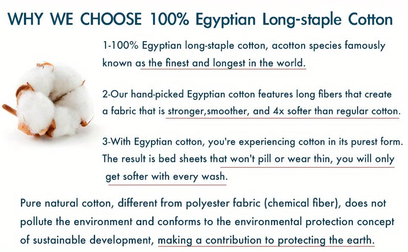 Luxurious 600 TC Egyptian Cotton Fitted Sheet Set – Soft, Breathable & Elegant