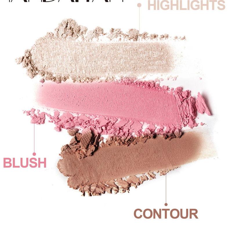 RadiantGlow 3-in-1 Makeup Palette - Image 33989305172058