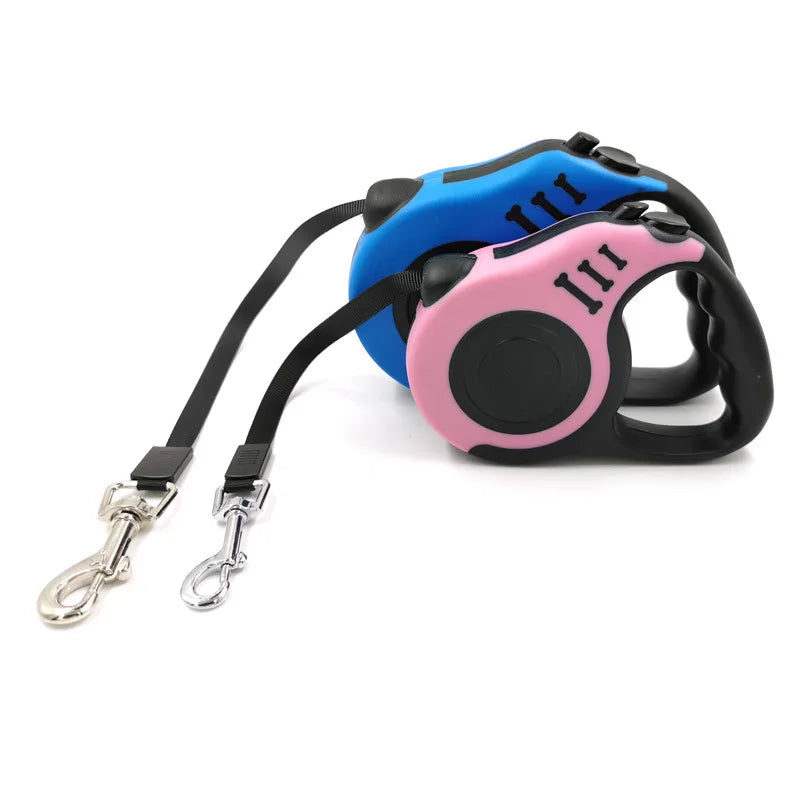 Image of 3 Meters 5 Meters Retractable Dog Leash Pet Leash Traction Rope Belt Automatic Flexible Leash For Small Medium Large Dog Product - high-quality image