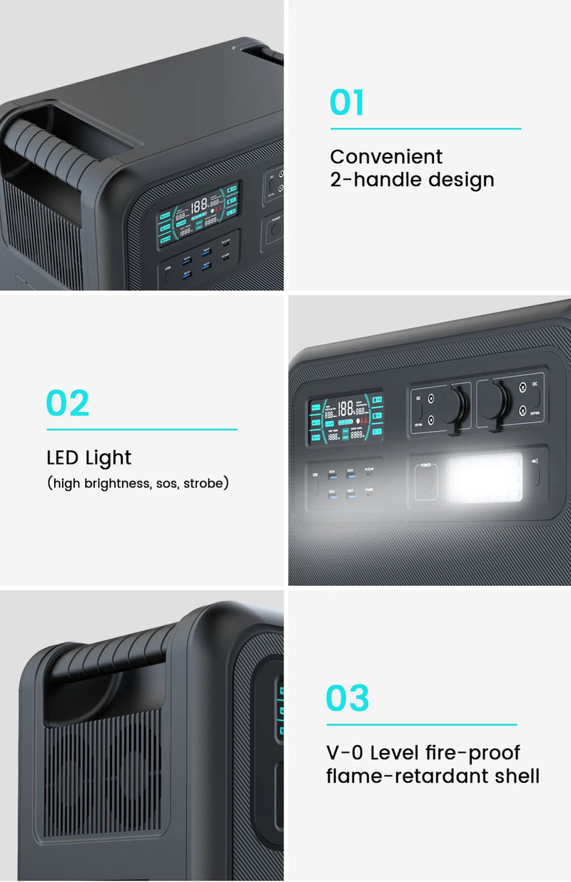 CTOLITY 2000Wh Portable Power Station – Reliable Power Anytime, Anywhere!