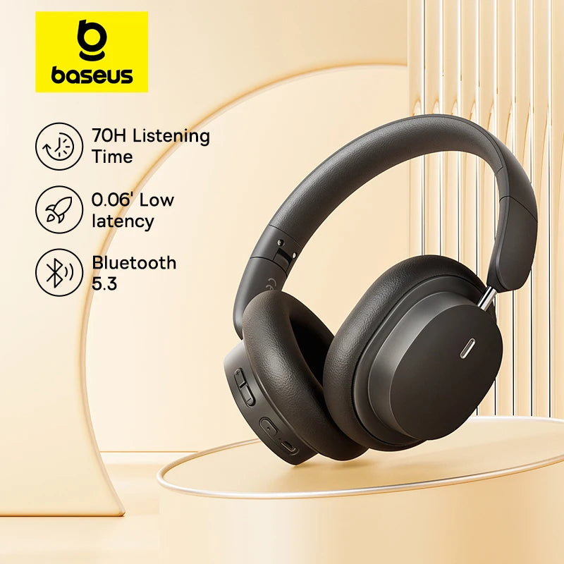 Baseus Bowie D05 Wireless Headphones – Immersive 3D Audio, Ultimate Comfort!