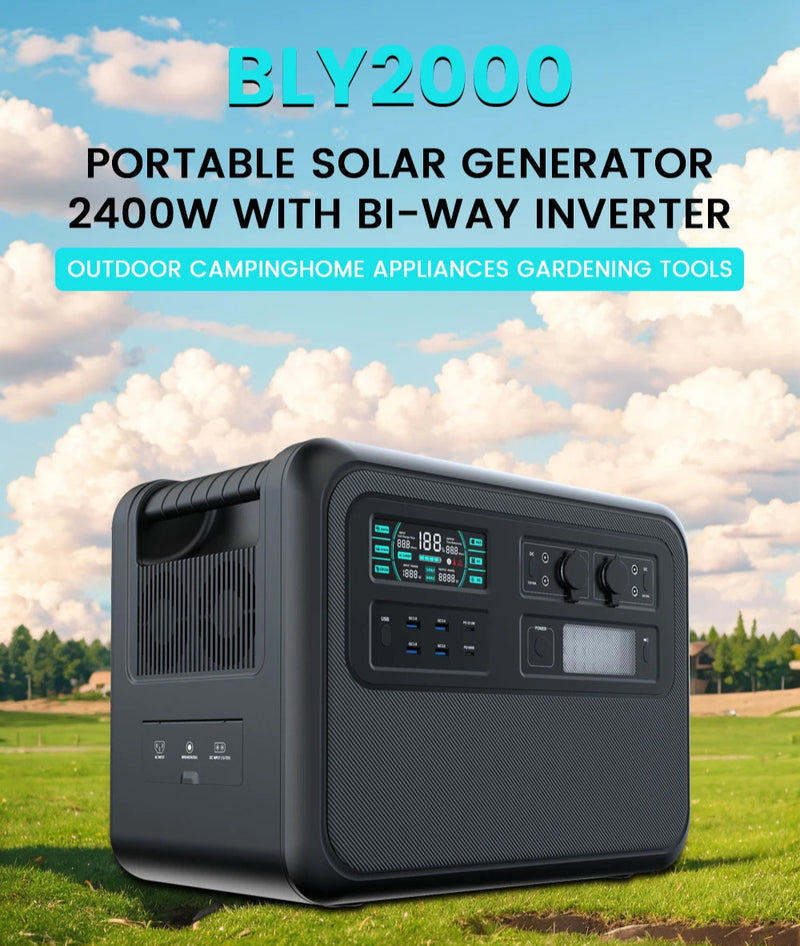 CTOLITY 2000Wh Portable Power Station – Reliable Power Anytime, Anywhere!