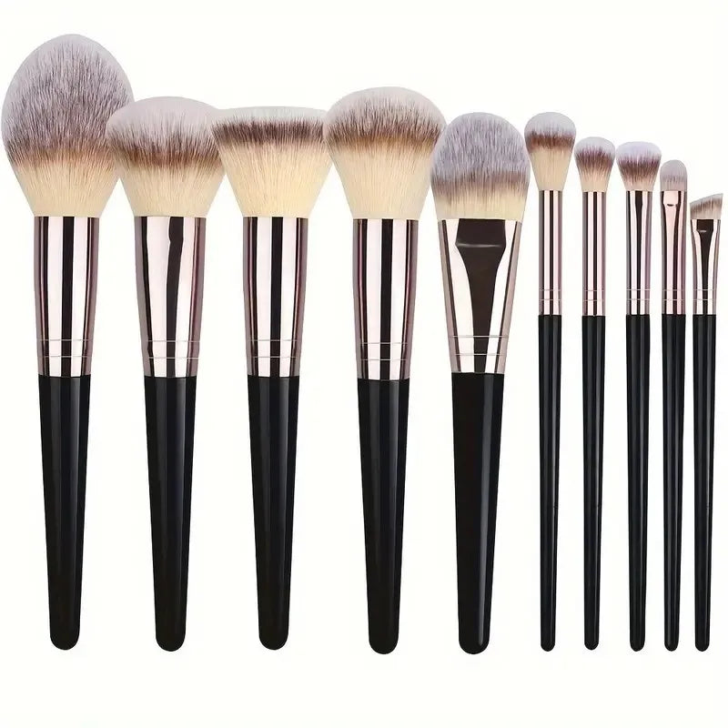 EliteGlow Professional Makeup Brush Set - Image 33989304516698