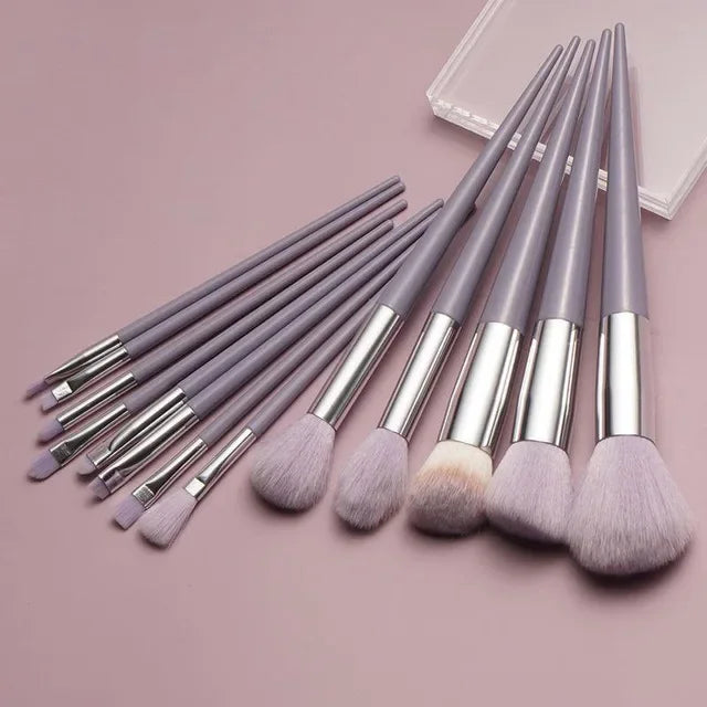 LushBlend 13-Piece Makeup Brush Set - Image 33989304942682