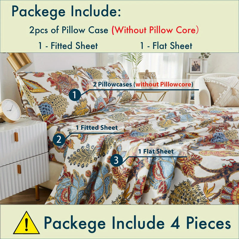 Luxurious 600 TC Egyptian Cotton Fitted Sheet Set – Soft, Breathable & Elegant