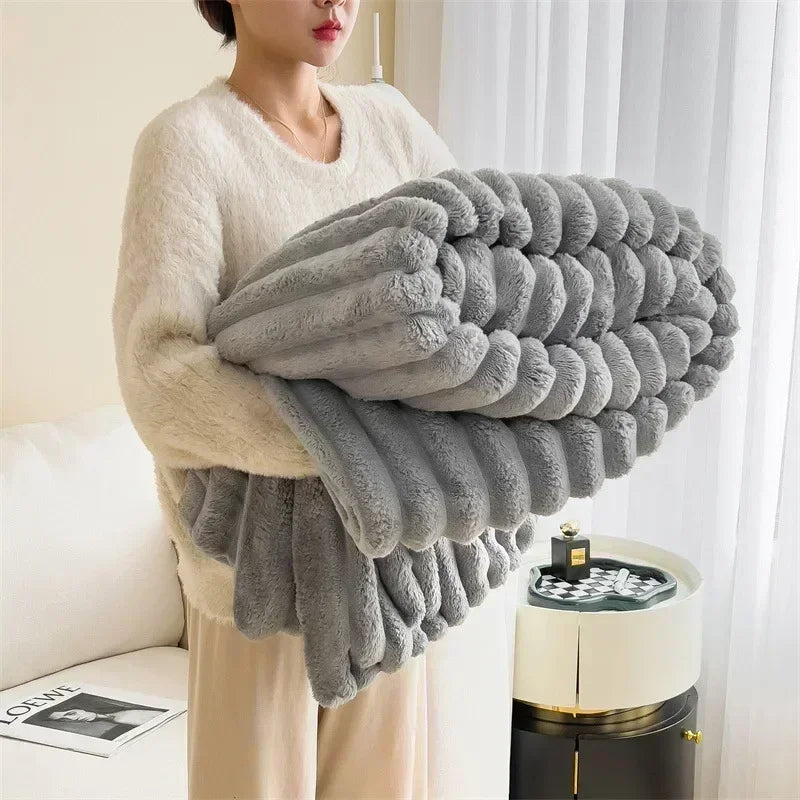 CloudSoft Coral Fleece Blanket