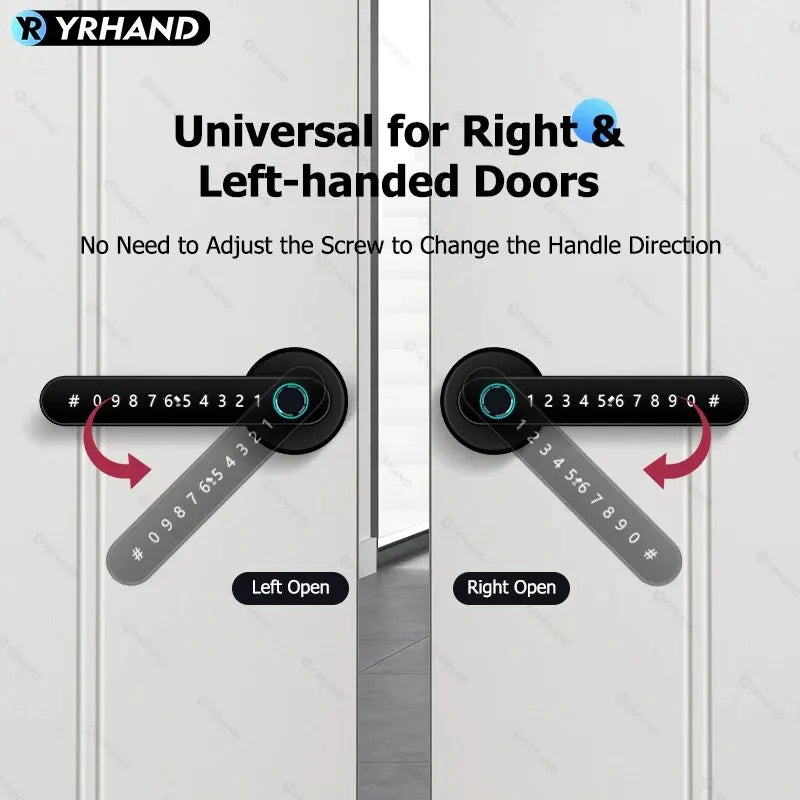 YRHAND Tuya BLE Biometric Smart Fingerprint Lock – Secure, Smart & Convenient