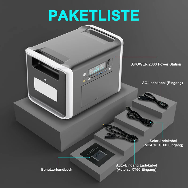 CTOLITY 2000Wh Portable Power Station – Reliable, Powerful & Solar-Ready!